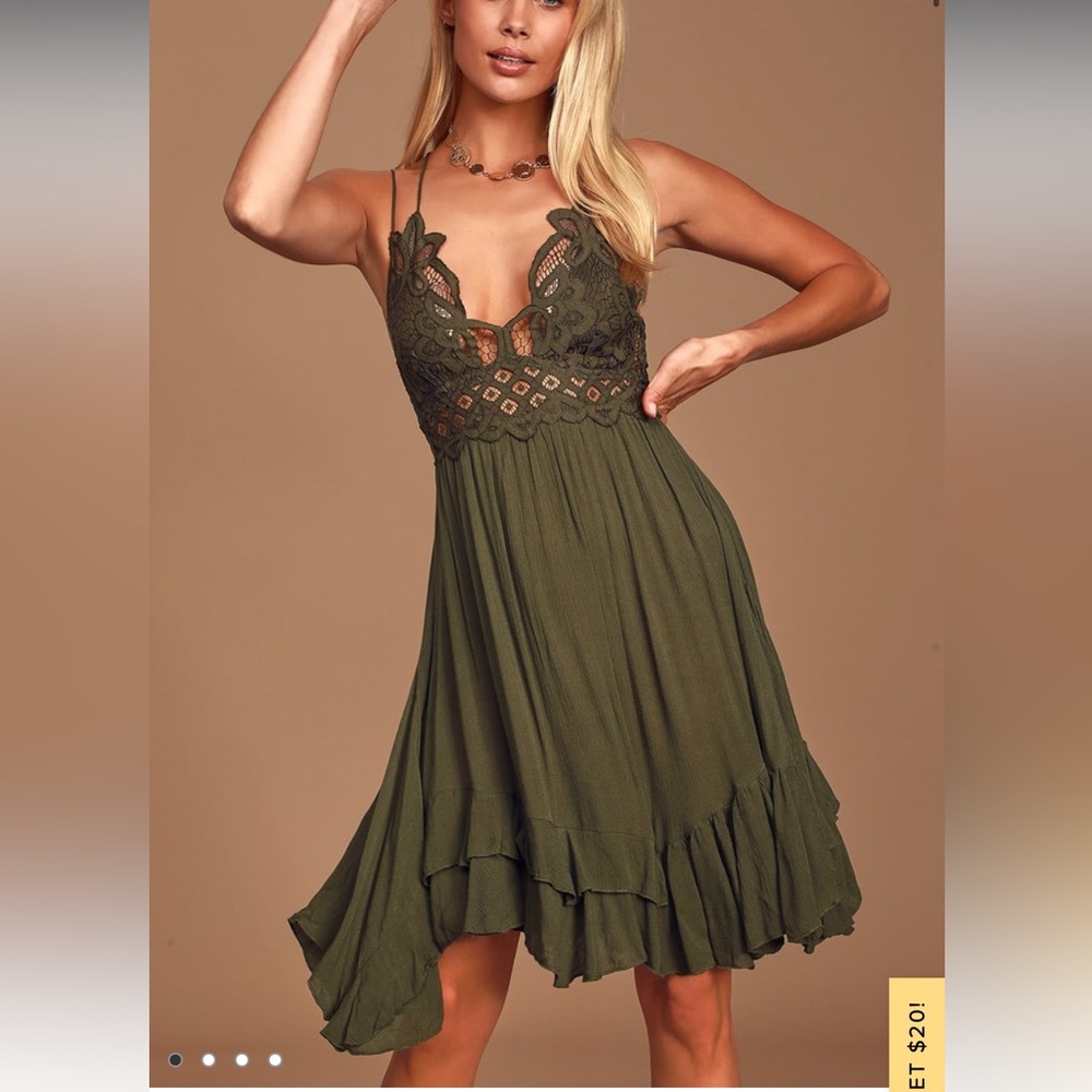 Free People Adella Slip Dress Size M